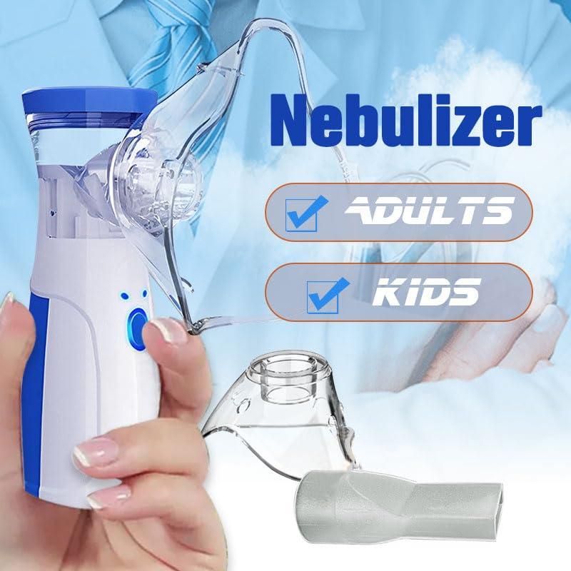 💨 Portable Ultrasonic Rechargeable Mesh Nebulizer Machine – Compact & Silent Steam Inhaler for Kids and Adults