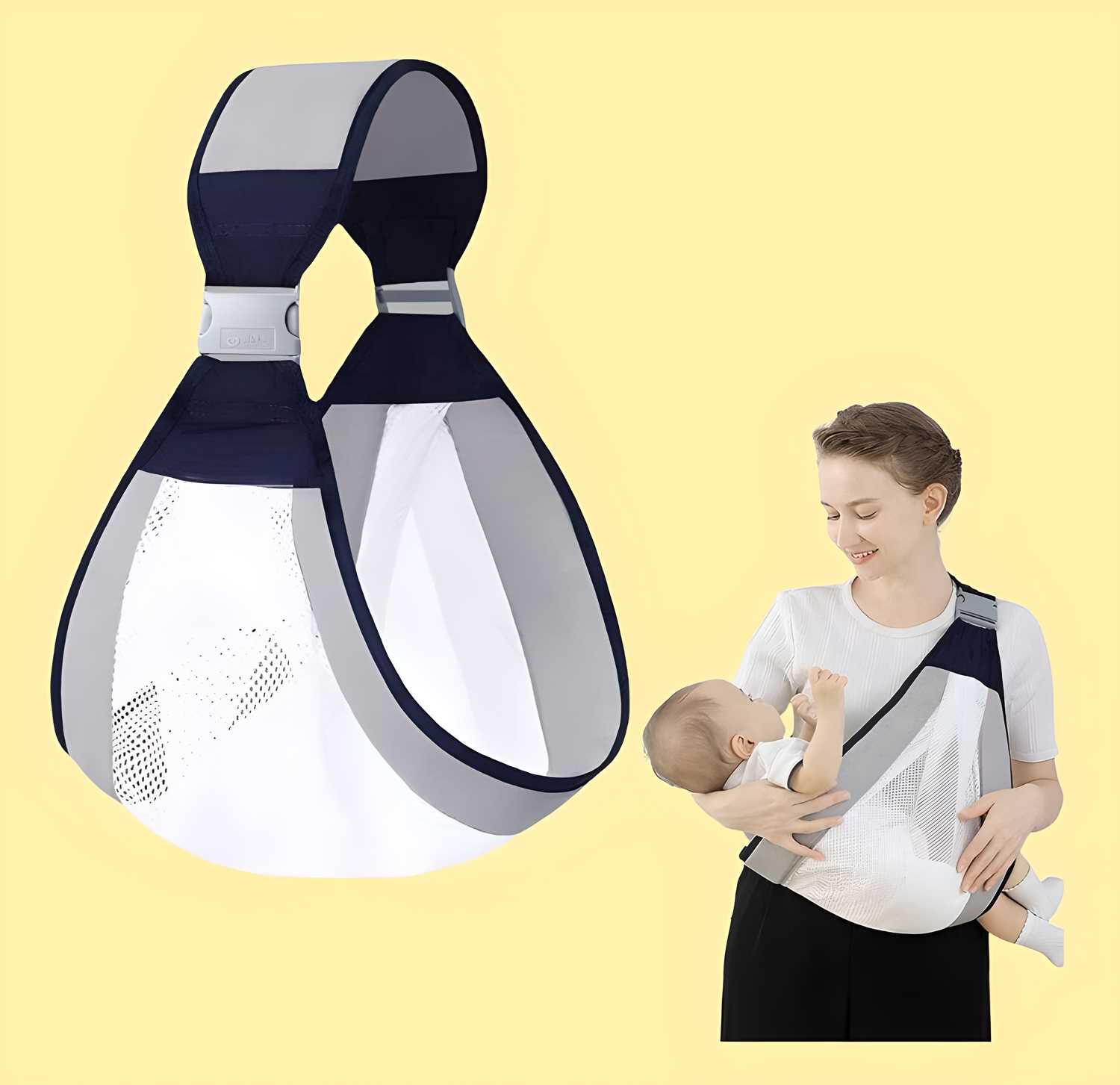 👶 Adjustable Baby Carrier for Newborns to Toddlers – 3D Mesh, Breathable & Comfortable Sling for Travel & Daily Use