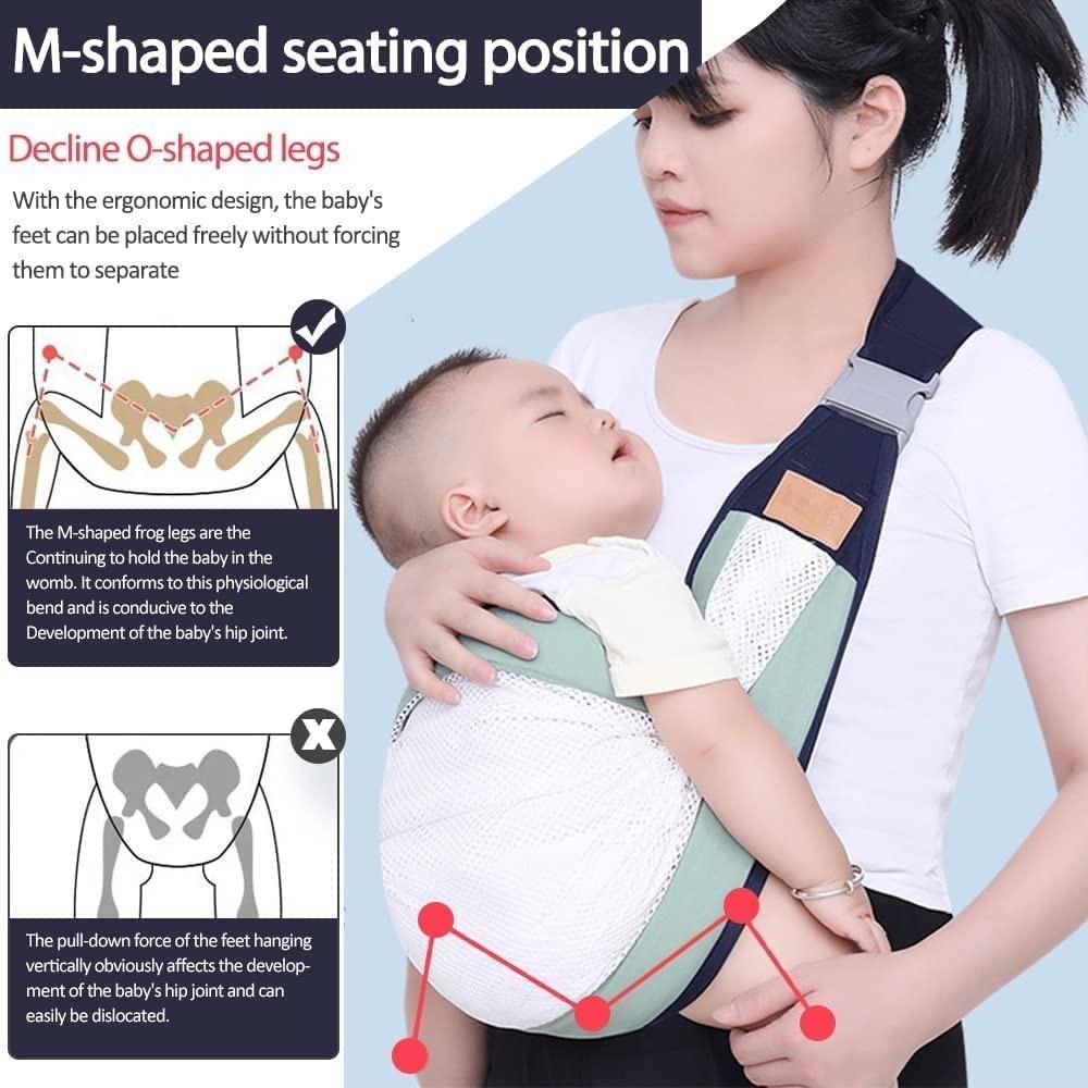 👶 Adjustable Baby Carrier for Newborns to Toddlers – 3D Mesh, Breathable & Comfortable Sling for Travel & Daily Use