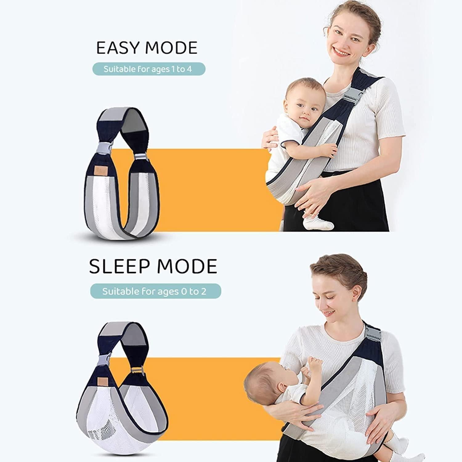 👶 Adjustable Baby Carrier for Newborns to Toddlers – 3D Mesh, Breathable & Comfortable Sling for Travel & Daily Use