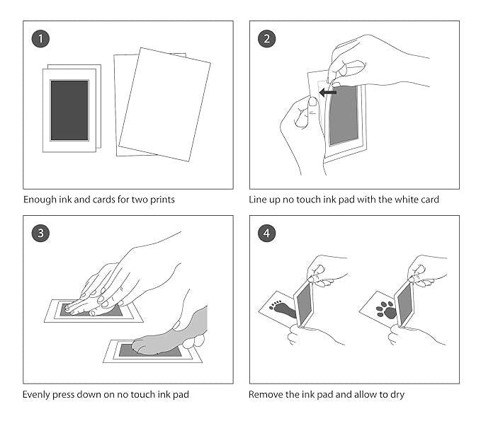 👶 Inkless Baby Hand & Footprint Kit – Safe, Mess-Free Keepsake for Newborns & Parents