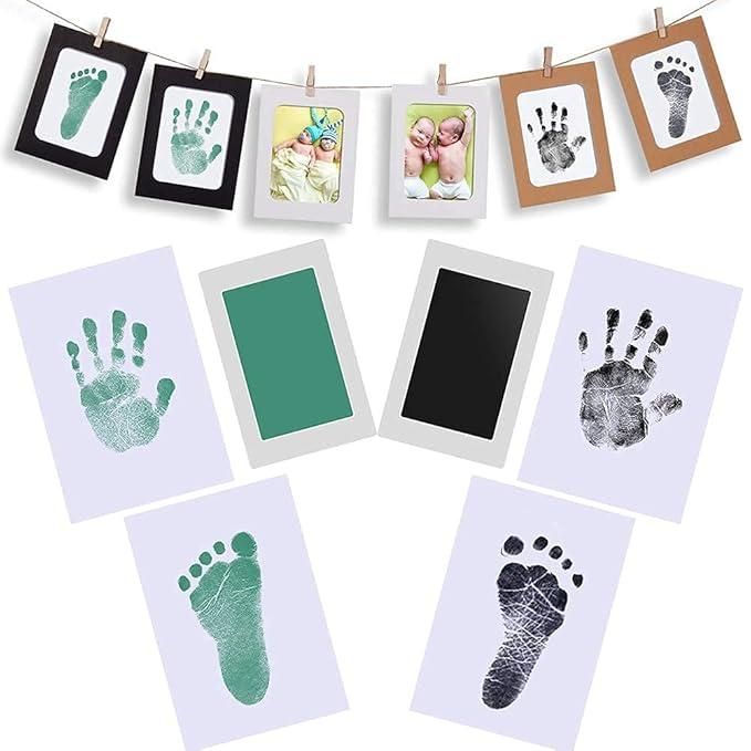 👶 Inkless Baby Hand & Footprint Kit – Safe, Mess-Free Keepsake for Newborns & Parents