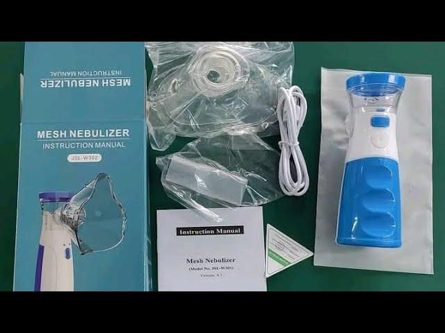 💨 Portable Ultrasonic Rechargeable Mesh Nebulizer Machine – Compact & Silent Steam Inhaler for Kids and Adults