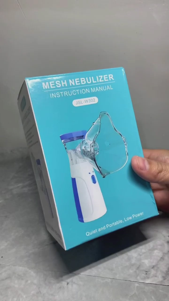 💨 Portable Ultrasonic Rechargeable Mesh Nebulizer Machine – Compact & Silent Steam Inhaler for Kids and Adults