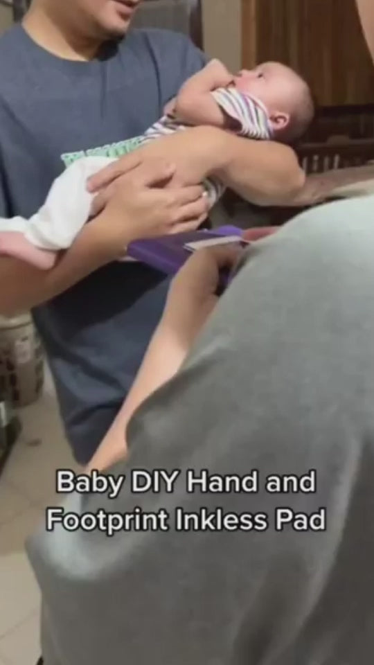 👶 Inkless Baby Hand & Footprint Kit – Safe, Mess-Free Keepsake for Newborns & Parents